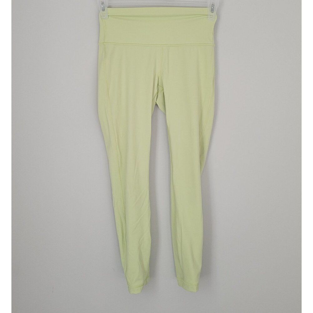 Lululemon Wunder Under High-Rise Tight 28" Full-On Luxtreme in Lemon Vibe Size 6 - Picture 9 of 10